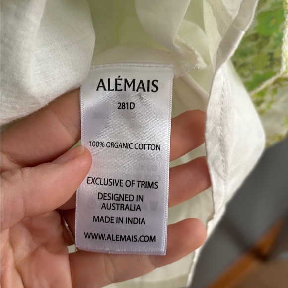 Alemais green minidress size 6 - Picture 4 of 7